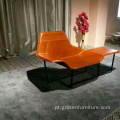 Cadeira de lounge de couro Zanotta Lama
